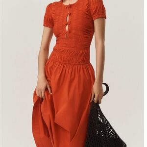 Damson Madder Saffy short sleeve midi dress